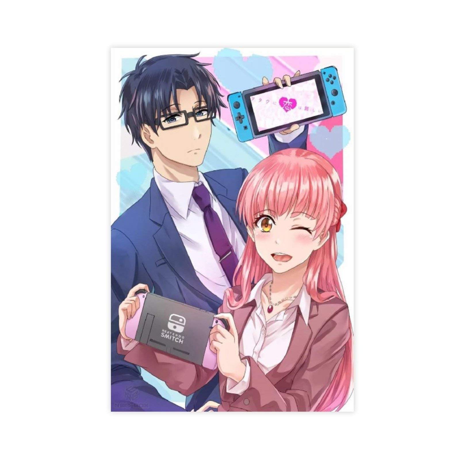 Anime Wotakoi Love Is Hard for Otaku Canvas Poster Wall Art Decor Print Picture Paintings for Living