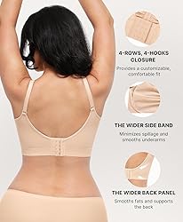 SHAPELLX Wireless Comfy Bra for Womens Seamless Bra