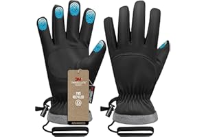 Odtmger Winter Gloves,Ski Gloves 3M Thinsulate Waterproof & Warm Cold Weather Gloves for Parent - Cycling, Driving, Running