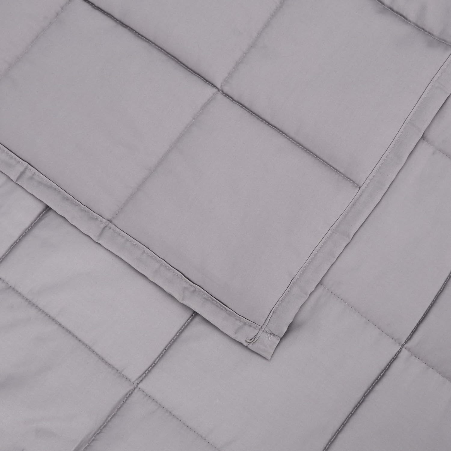 Basics All-Season Cotton Weighted Blanket - 15-Pound, 60" x 80" (Full/Queen), Dark Grey: Home & Kitchen