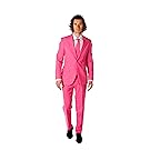 OppoSuits Men's Party Costume Suit, Pink, 52