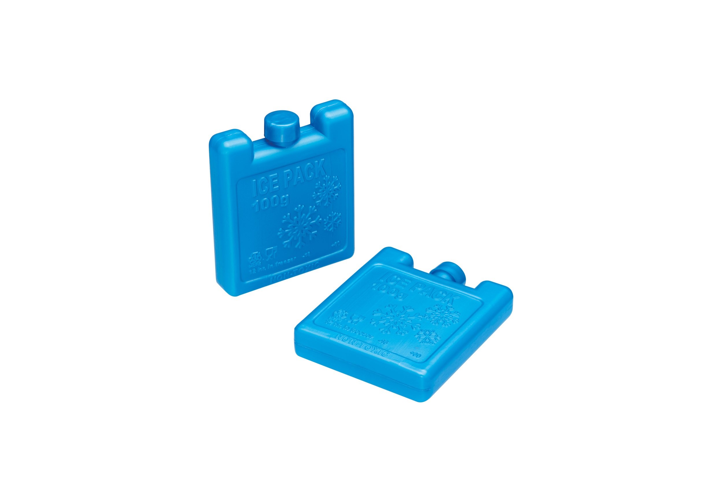 KitchenCraft Freezer Blocks, Blue, Set of 2 Small Ice Packs for Lunch Boxes