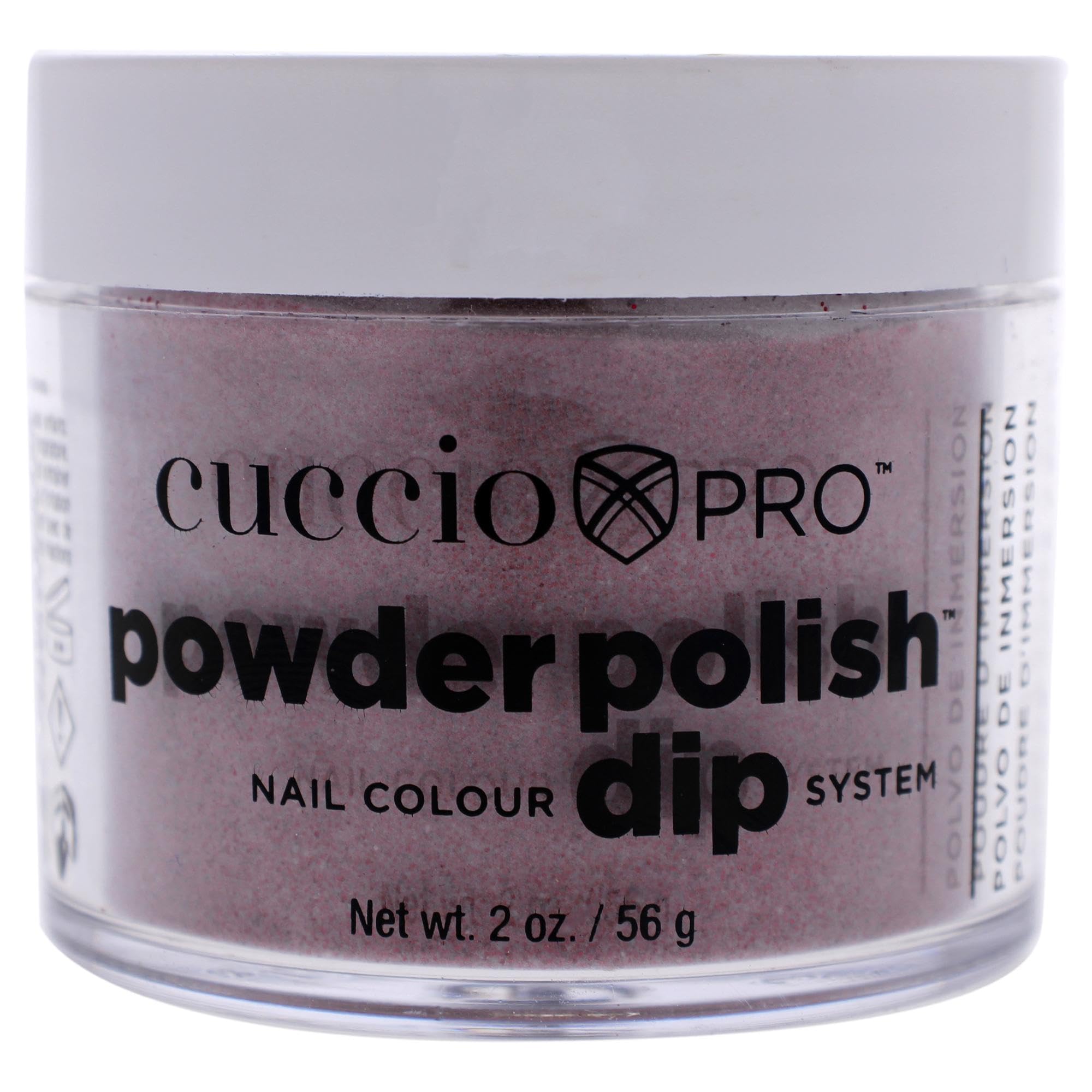 Cuccio Dark Red Glitter Dipping Powder 45g