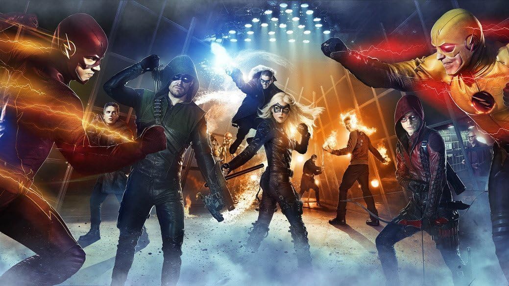 The Flash And Arrow Fabric Cloth Rolled Wall Poster Print -- Size: (55" x 32")
