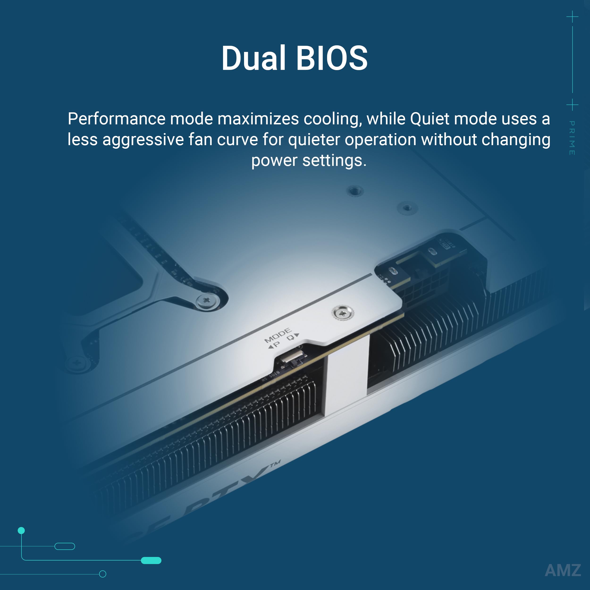 ASUS The SFF-Ready Prime GeForce RTX™ 5070 12GB GDDR7 White OC Edition Graphics Card (PCIe® 5.0, 12GB GDDR7, HDMI®/DP 2.1, 2.5-Slot, Axial-tech Fans, Dual BIOS)