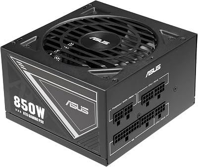 ASUS 850W ATS Gold Gaming Power Supply 80 Plus Gold Low ESR Capacitors
