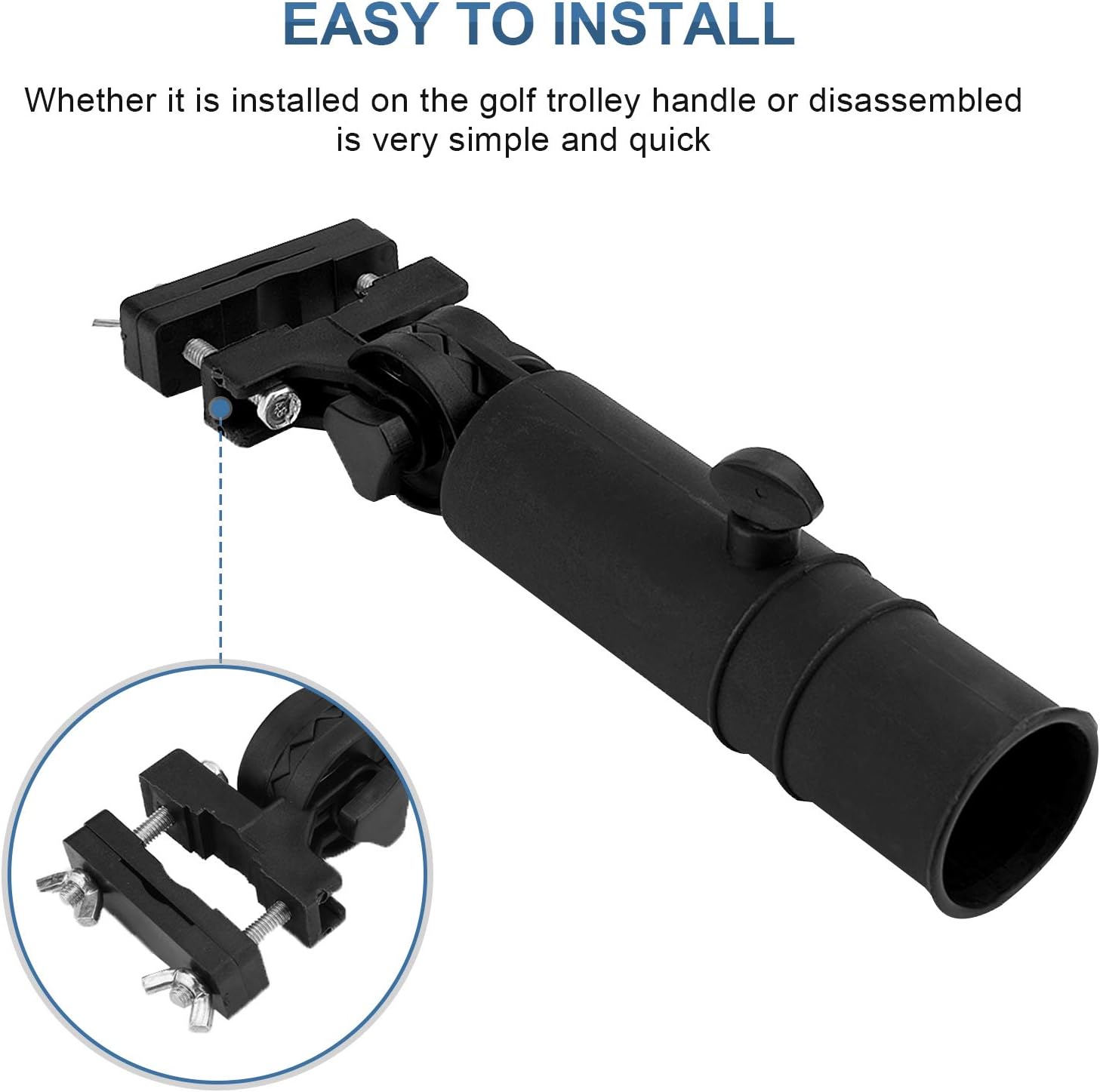 Yosoo Health Gear Golf Umbrella Holder for Trolley, Universal