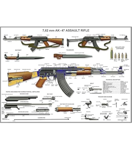 Guns Military Rifles Charts Assault Rifle Posters