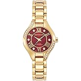 Miykon Silver and Gold Watches for Women | Small Dainty Womens Watch with Genuine Crystals | Ion Polished Women's Jewelry Bracelet, Scratch Resistant Glass, Japanese Quartz, 100ft Water Resistant