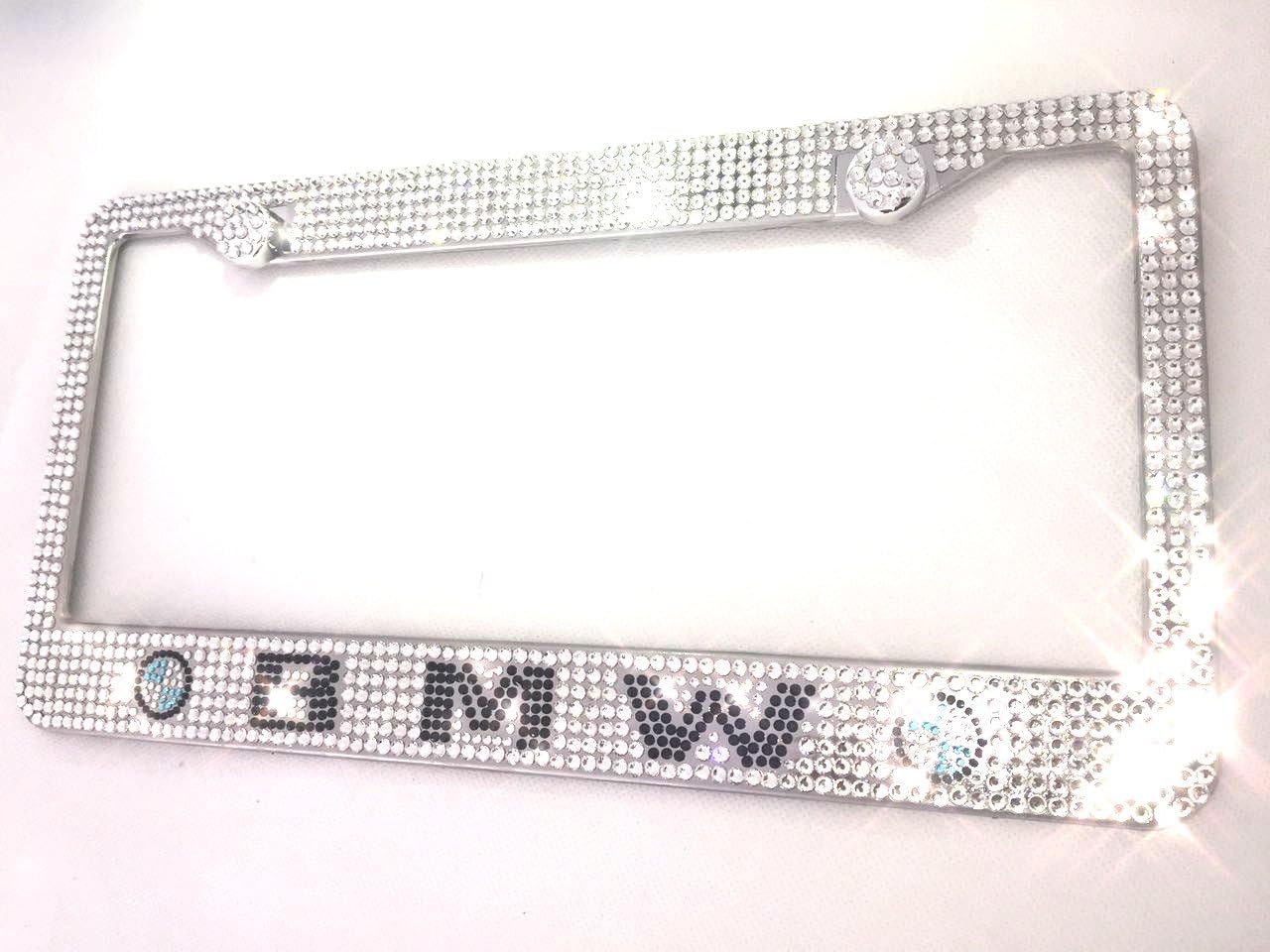 MAX WHOLESALE Ice Out Bling Crystal HandMade Luxury M3 M4 5 6 License Plate Frame s For BMW Cover