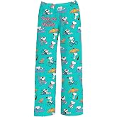BRIEF INSANITY Peanuts Character Pajama Pants for Men &amp; Women, Soft Snoopy Pajamas with Side Pockets &amp; Elastic Waist