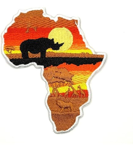 3 PCS Pan African Flag & Africa Map Iron On Patches - BLM Embroidered Patches For Jackets, Hats, Bags - View #9