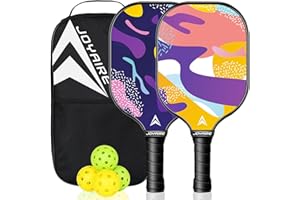 JOYAIRE Pickleball Paddles Set of 2/4, USAPA Approved Multilayer Carbon Fiber Pickleball Set, 7.5OZ Pickle Ball Rackets Lightweight Honeycomb Core, 4 Pickleball, Portable Bag, for Men Women Beginners