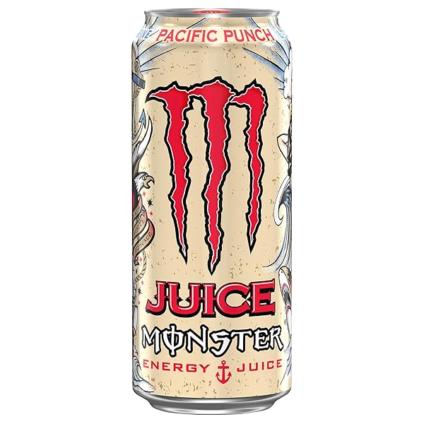 MONSTER ENERGY JUICE PACIFIC PUNCH 16 OZ CAN