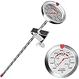 Candy Thermometer Deep Fry Thermometer with Stainless Steel 2 Inch Large Dial & 9 Inch Long Probe Candy Making Temperature Reference for Confectionery,Dessert,Deepfrying Food