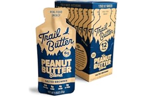 Trail Butter Nut butter blend - 12-count box of 28gm packets (Salted Brownie Peanut)