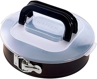 Kaiser Inspiration Springform 26 cm rund, mit Flachboden, Springform mit Deckel, runde Backform antihaftbeschichtet, auslaufsicher