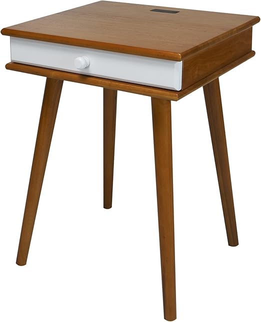 Amazon Com Casual Home Layer Nightstand With Usb Port Mission Oak Furniture Decor