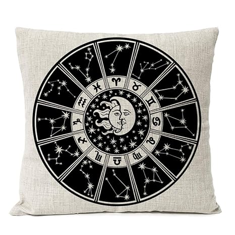 Amazon Com Loikhgv Pillowcase Cushionnordic Purple Black Starry