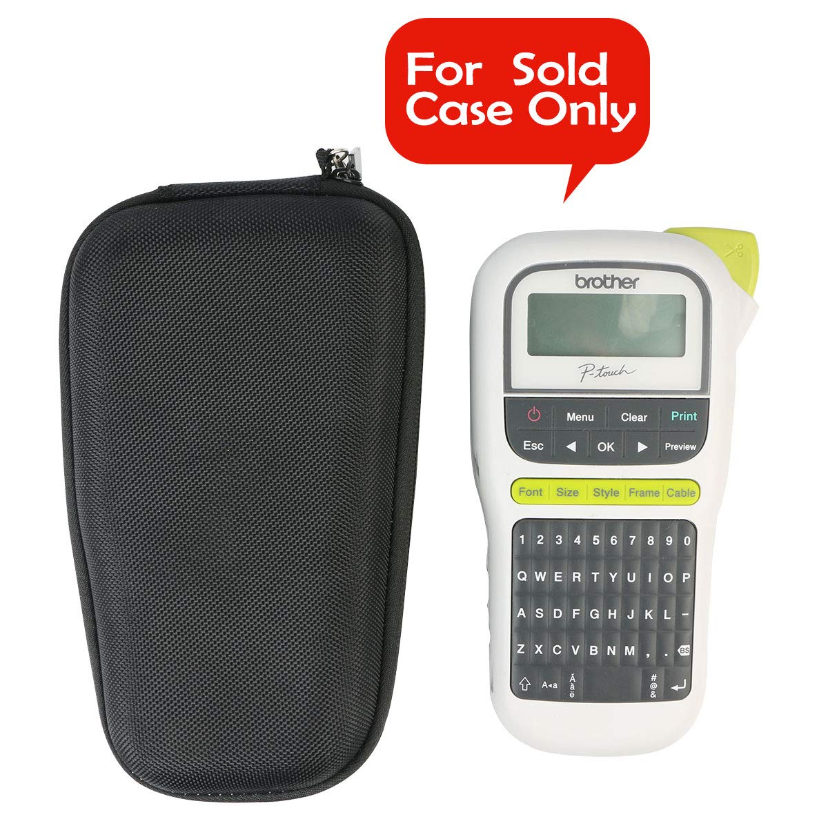 Khanka Hard Carrying Case for Brother PT-H110 / PT-E110 Label Maker P-Touch Labeller Keyboard and label tape.(case only) - Image 5