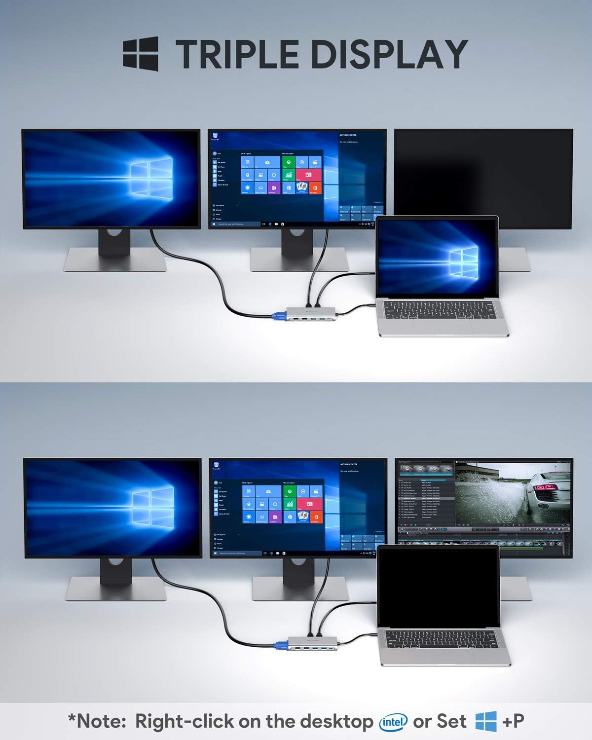 USB C Hub BC Master 12-in-1 USB C Docking Station with Ethernet, 4K HDMI, 2 USB 3.0, 2 USB 2.0, 100W PD, USB C Data Port, VGA, and SD/TF, Thunderbolt 3 Dock Compatible with MacBook Pro/Air and Others: Computers & Accessories