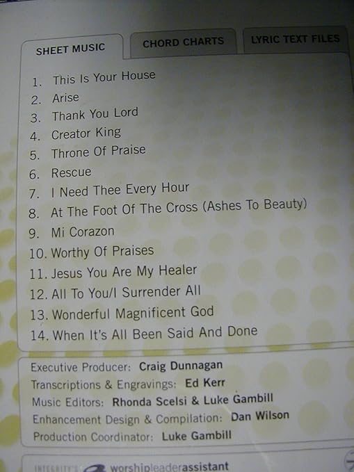 Don Moen Thank You Lord Cd Rom Digital Songbook Amazon Com Music