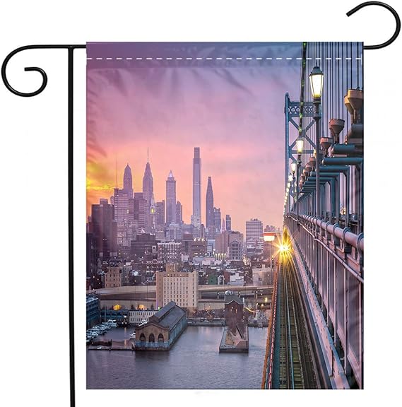 BEIVIVI Purple Garden Flag