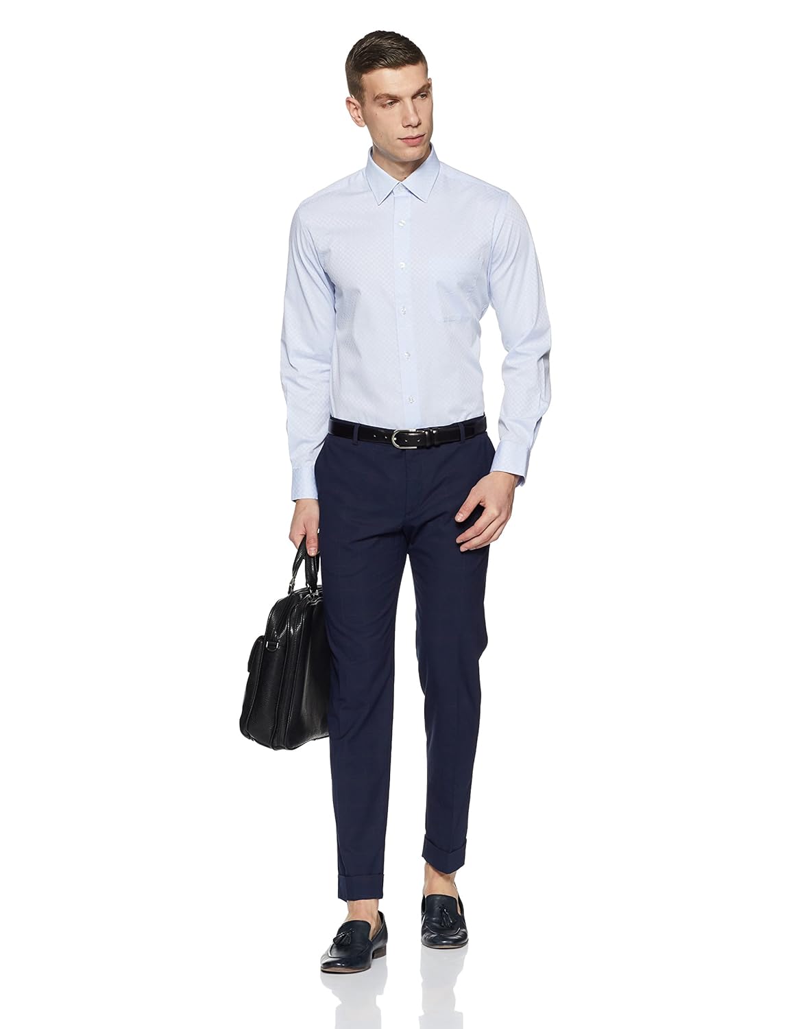 arrow men's checkered regular fit cotton formal shirt