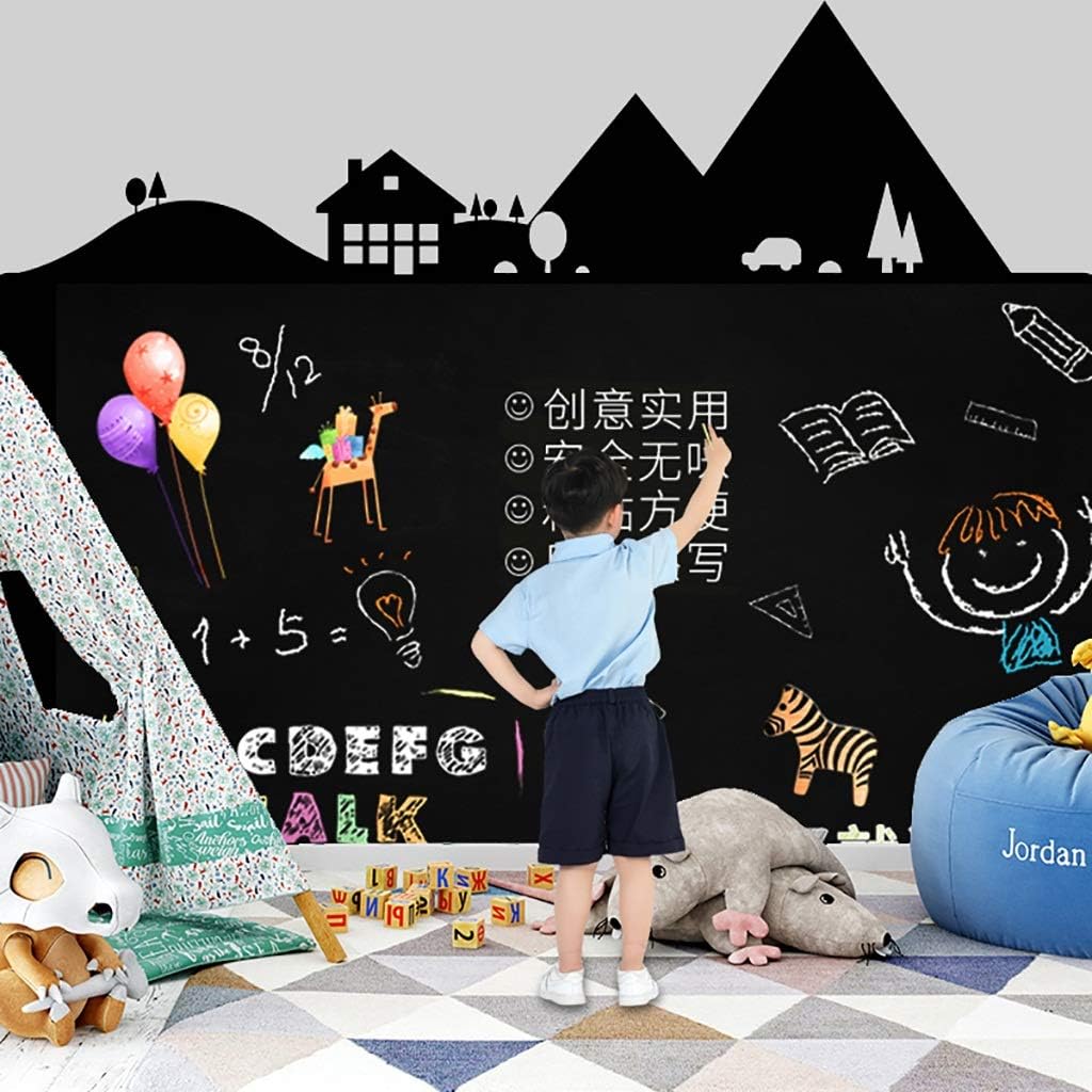 Blackboard Stickers, Erasable Creative Wall Stickers, Self-Adhesive Wall, Suitable for Children's Room/Early Education Institution/Kindergarten (Size : 157X120CM)