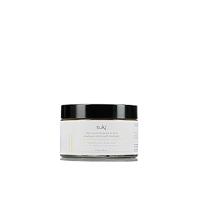 Suki Exfoliating Body Scrub With Calendula Oil and Alpha Hydroxy Acid, Hydrating And Deep Cleaning Sugar Scrub, 6.09 Oz
