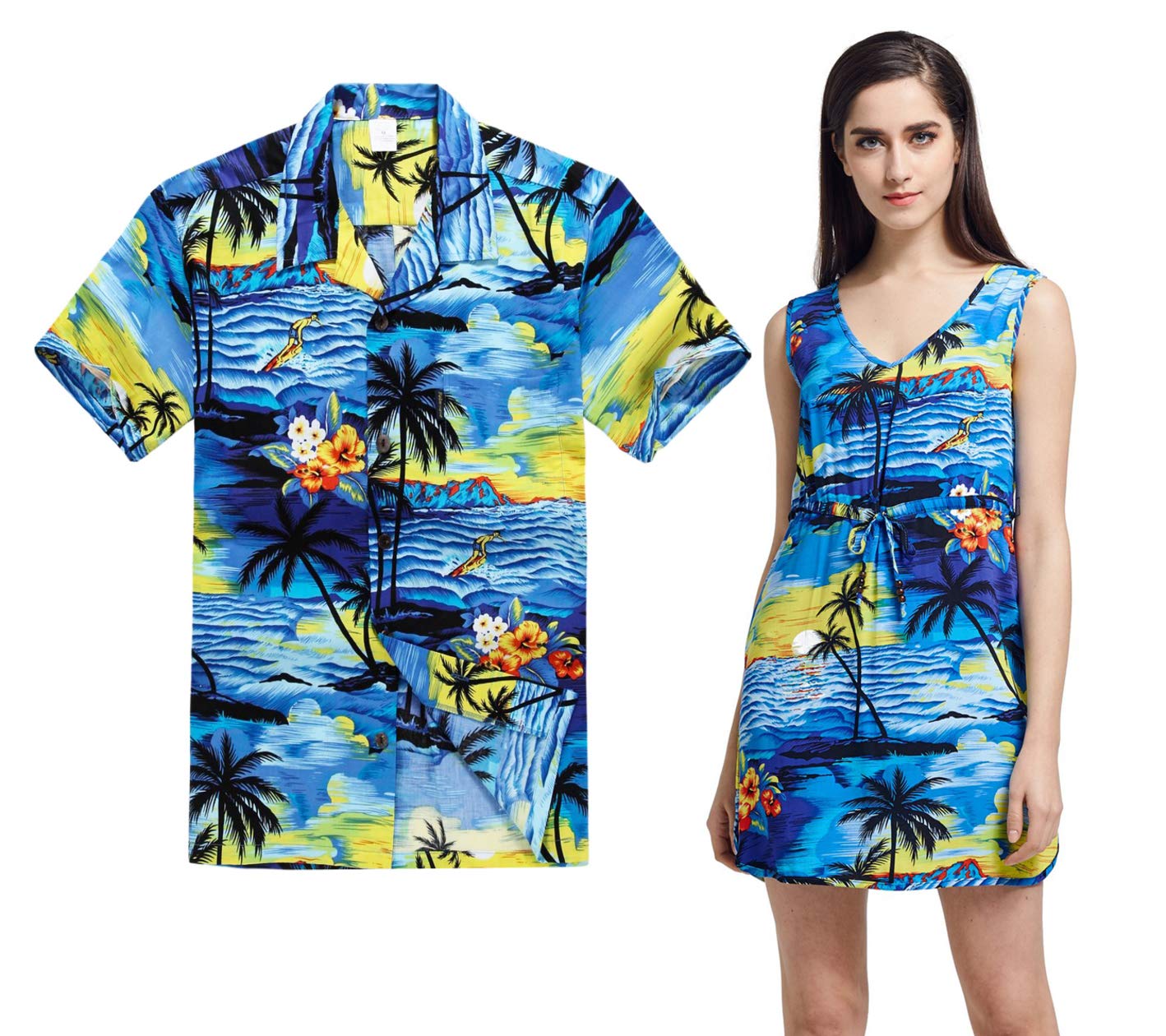 matching aloha shirts and dresses