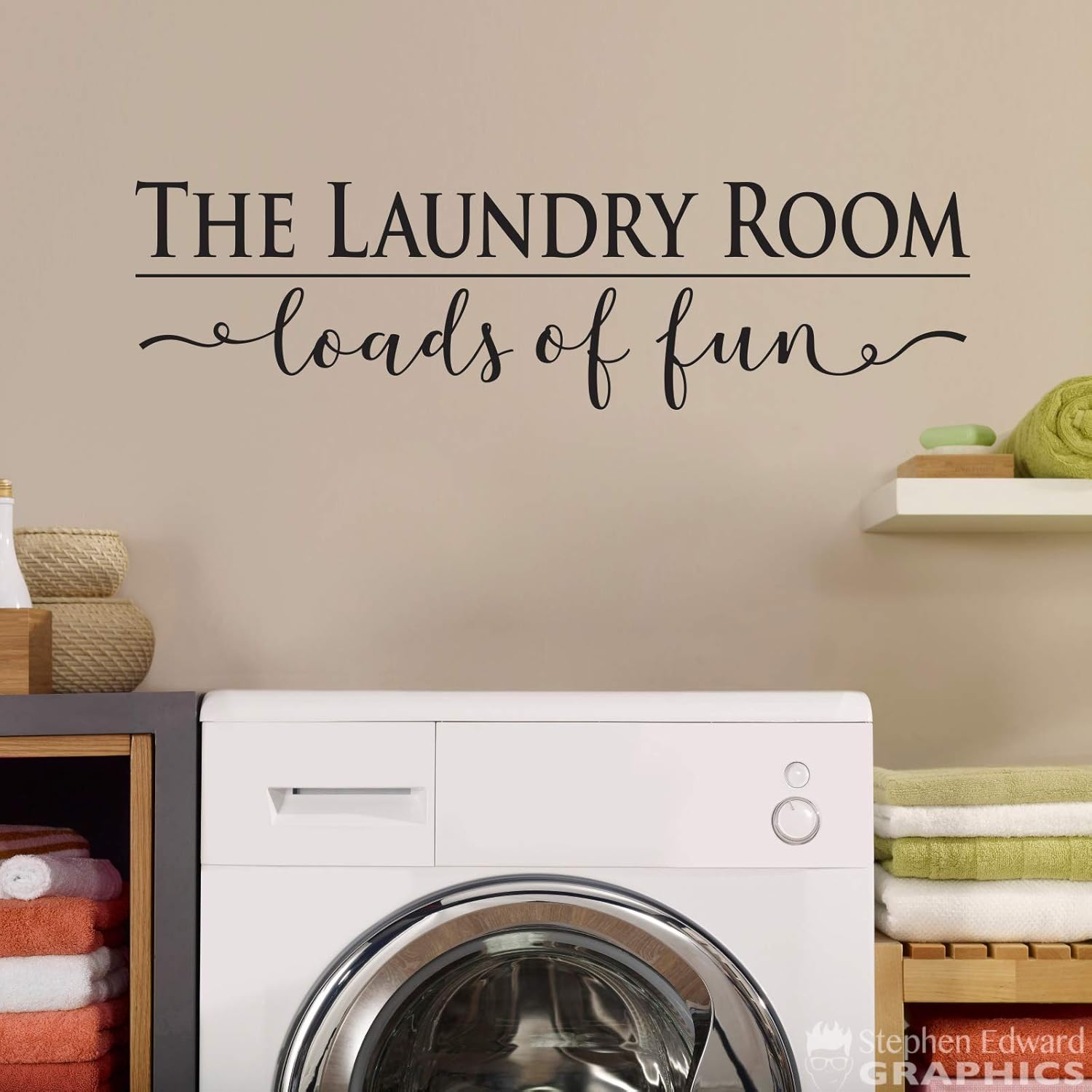 Amazon.com: The Laundry Room Decal - Loads of Fun - vinyl sticker: Handmade
