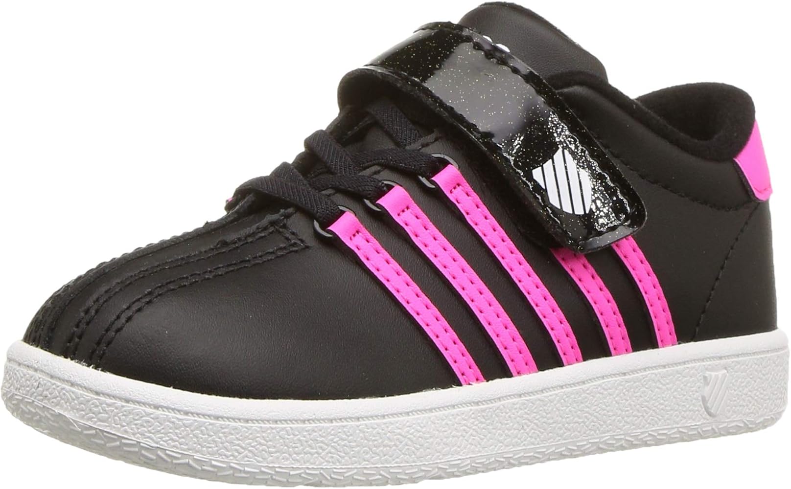 black and pink k swiss