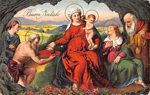 Buon Natale History.Buon Natale Religious Jesus Mary Followers Holy Antique Postcards K39114 At Amazon S Entertainment Collectibles Store