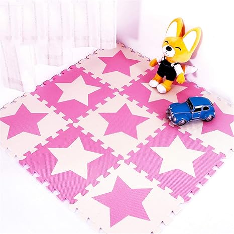 Lkxharleya Kids Eva Foam Puzzle Floor Mat Baby Tummy Time Play Mat