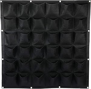 Artilife Vertical Wall Hanging Planters with 36 Pockets Outdoor Large Grow Bags for Herbs, Succulents, Artificial Plants or Flowers, Great for Garden and Patio Decoration