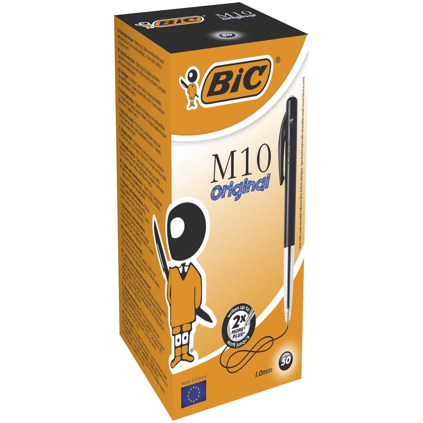 BIC M10 Original Ballpoint Pens Black 50 Box โ image 1