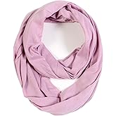 Super Soft Cotton Blend Lightweight Solid Color Multi Loop Infinity Scarves