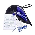 Ohuhu Legend of Zelda Ocarina 12 Hole Alto C with Textbook Display Stand Protective Bag