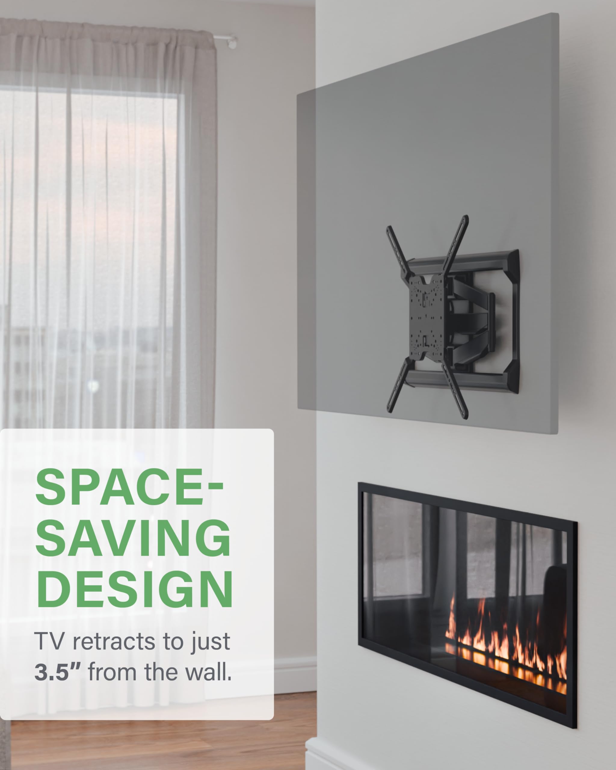 SANUS Full Motion TV Wall Mount for TVs up to 90