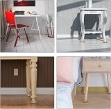 Lookka Felt Floor Cups 60mm Round Non Slip Floor Protectors for Chair Legs view 4