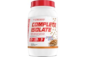 Complete Isolate Whey Protein Isolate + Milk Protein Isolate Powder - 27g Protein, Zero Fat and Low Carbs, Build Muscle, Impr