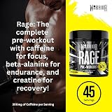 Warrior Rage Pre Workout Powder 392g Lightin' Lemonade 45 Servings 300mg view 2