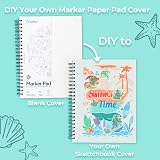 Ohuhu A4 Sketchbook Double-Sided Bleedproof 150GSM 60 Sheets Spiral view 3