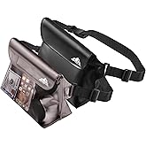 HEETA 2/3/4 Pack Waterproof Pouch with Waist Strap, Screen Touchable Dry Bag with Adjustable Belt for Phone Valuables for Kayaking, Swimming, Snorkeling, Boating, Fishing, Surfing & Beach