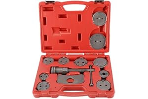 8MILELAKE 12pcs Disc Brake Caliper Wind Back Tool Kit,Brake Caliper Compression Tool Fit For Most American, European, Japanes