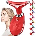 Red-Light-Therapy-for-Face and Neck, Face 𝖲 culpting Wand Facial Massager with 7 Color (Red)