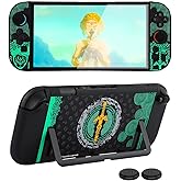 Dockable Protective Case for Switch 2 (2025), Slim Hard PC Shell with Detachable Joy-Con Cover, Anti-Scratch, Anti-Fingerprint, with 2 Thumb Grips