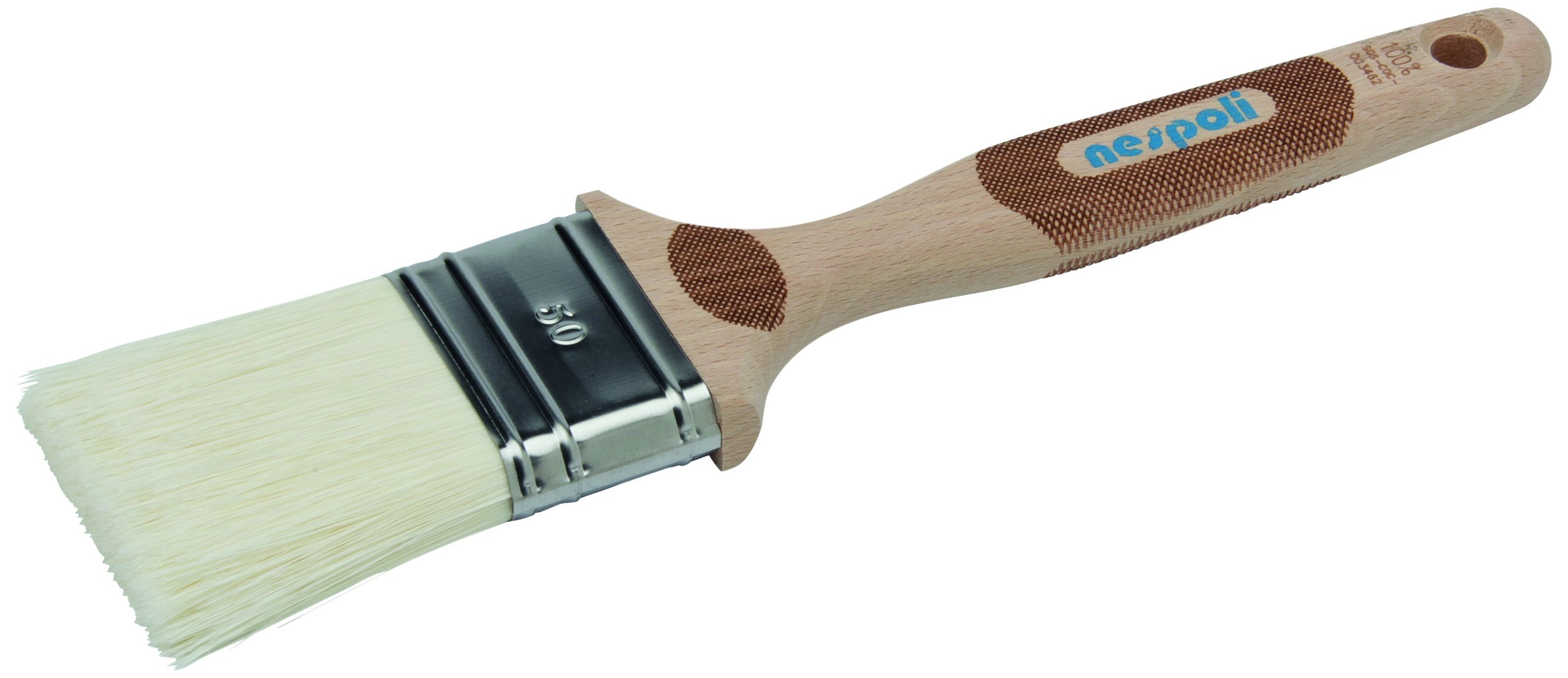 NESPOLI Fillpro 65mm Flat Brush with Wooden Handle, FSC® and Fibres