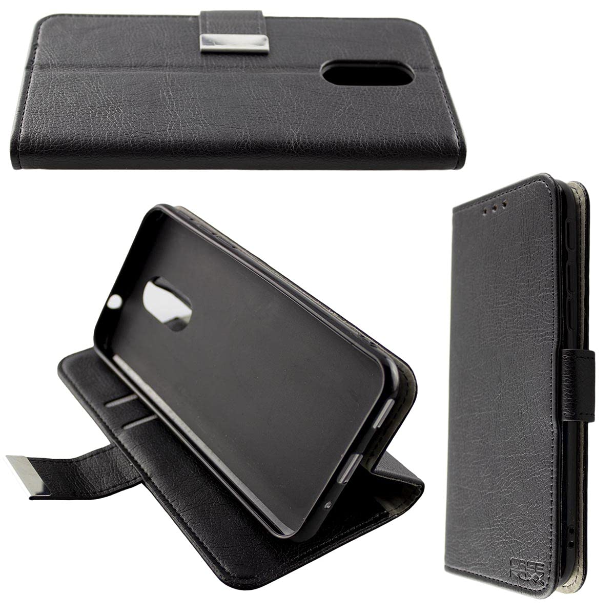 caseroxx Bookstyle-Case for Emporia Smart 3, Cover, faux leather, black, Card Slots & Magnetic Closure